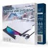 GEMBIRD External USB DVD Drive, Melns-Balts