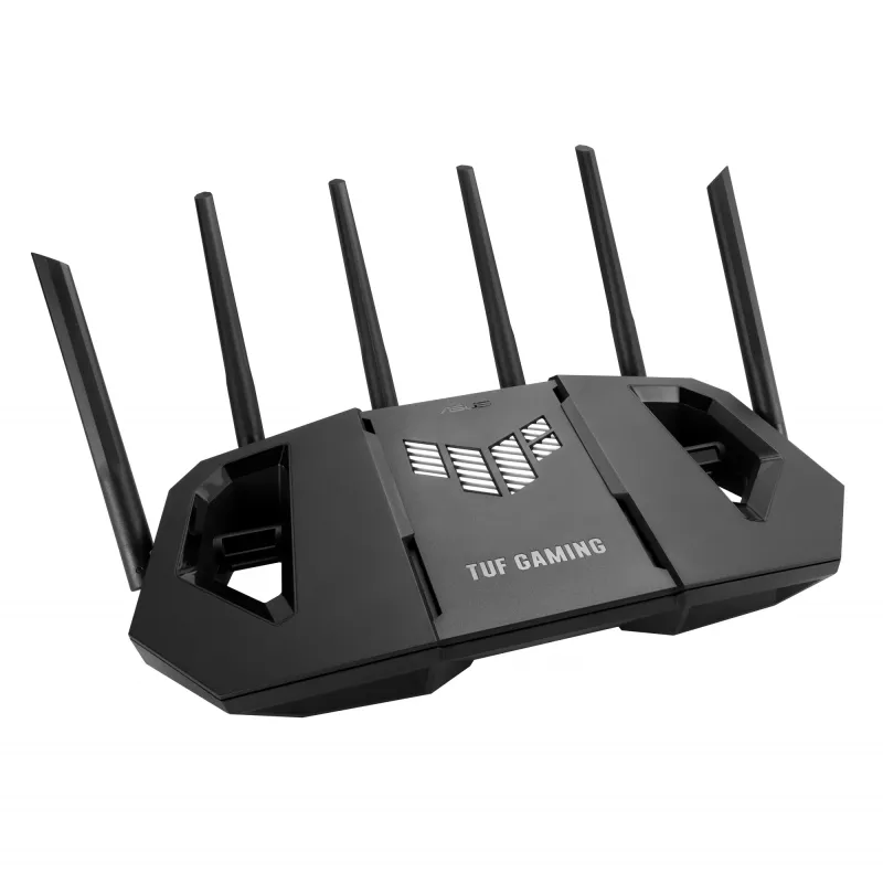 ASUS 90IG0A30-MO9C00 bezvadu maršrutētājs 2.5 Gigabit Ethernet Tri-band (2.4 GHz / 5 GHz / 6 GHz) Melns
