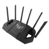 ASUS 90IG0A30-MO9C00 bezvadu maršrutētājs 2.5 Gigabit Ethernet Tri-band (2.4 GHz / 5 GHz / 6 GHz) Melns