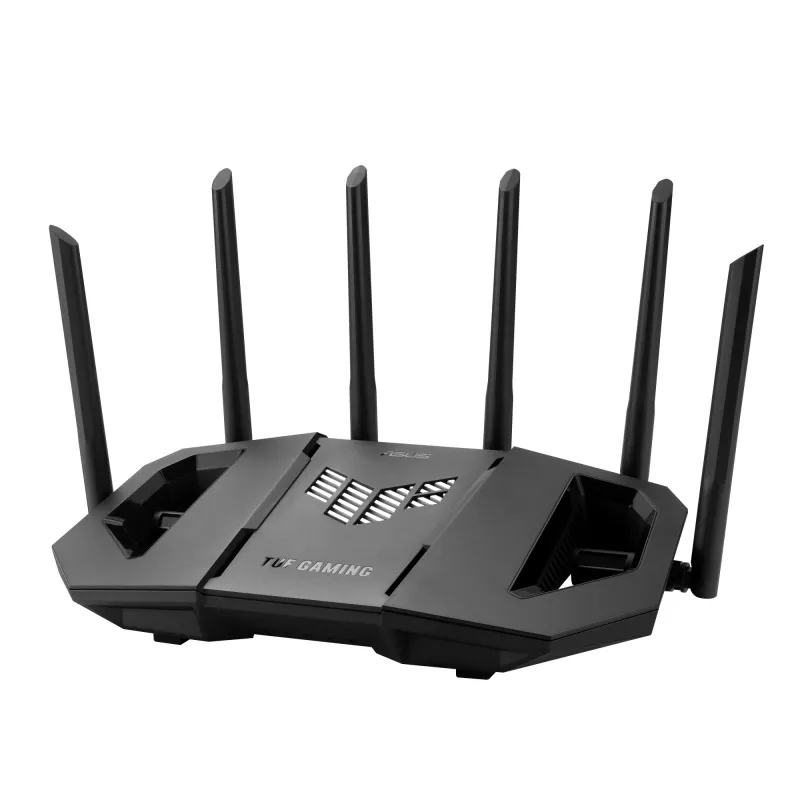 ASUS 90IG0A30-MO9C00 bezvadu maršrutētājs 2.5 Gigabit Ethernet Tri-band (2.4 GHz / 5 GHz / 6 GHz) Melns