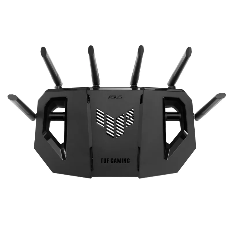 ASUS 90IG0A30-MO9C00 bezvadu maršrutētājs 2.5 Gigabit Ethernet Tri-band (2.4 GHz / 5 GHz / 6 GHz) Melns