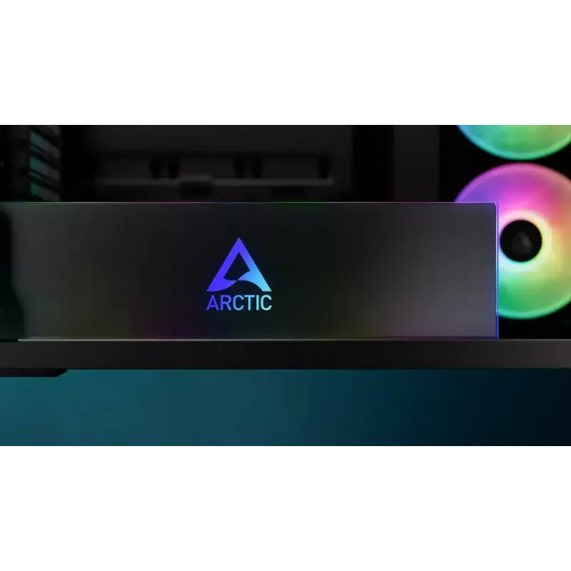 PC korpuss ARCTIC Xtender (Mirror Black) Midi Tower Melns