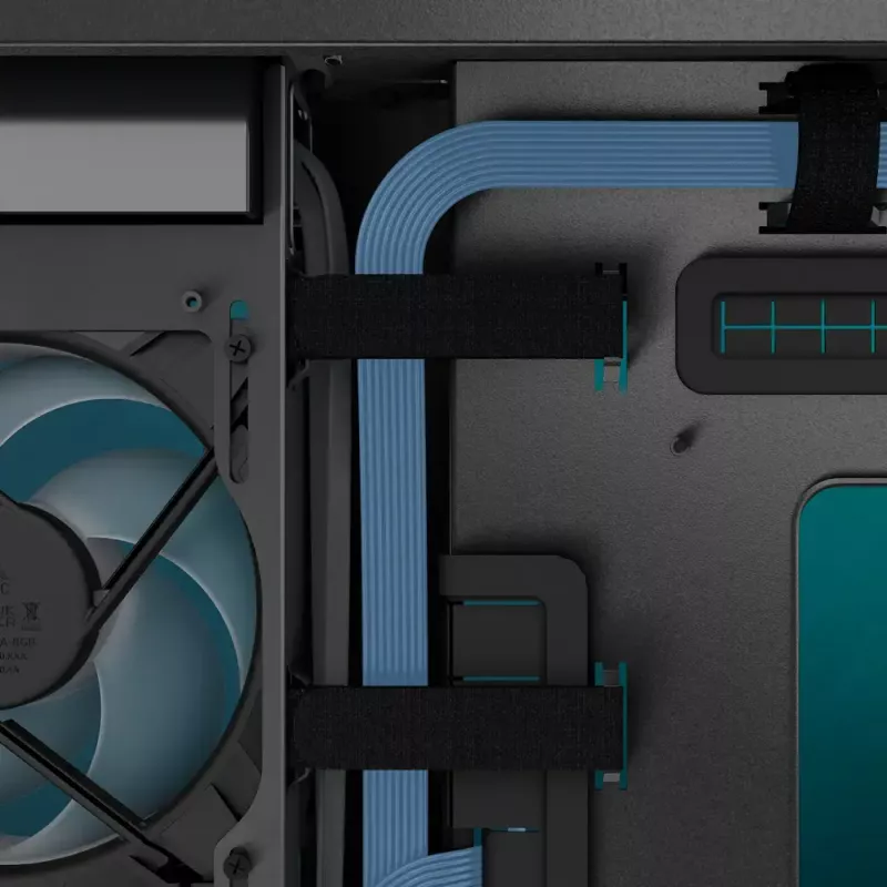 PC korpuss ARCTIC Xtender (Mirror Black) Midi Tower Melns