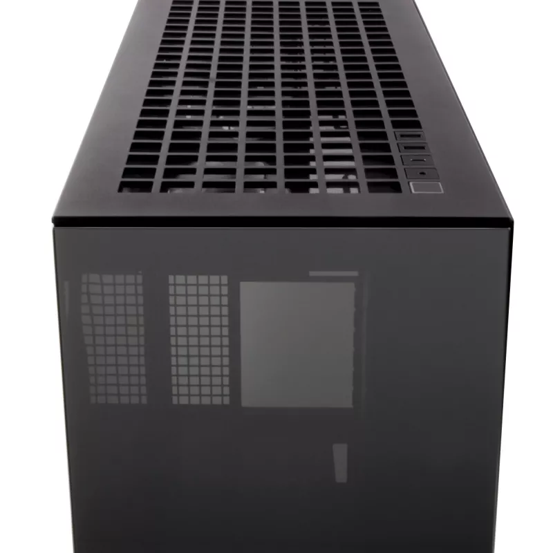 ARCTIC Xtender (Melns) Premium E-ATX datora korpuss, Midi Tower, PC, Melns, EATX, Metāls, Rūdīts stikls, Spēlēm