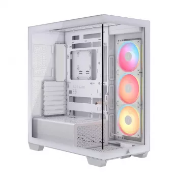 CORSAIR Midi Tower 3500x Lxr Link Tg White