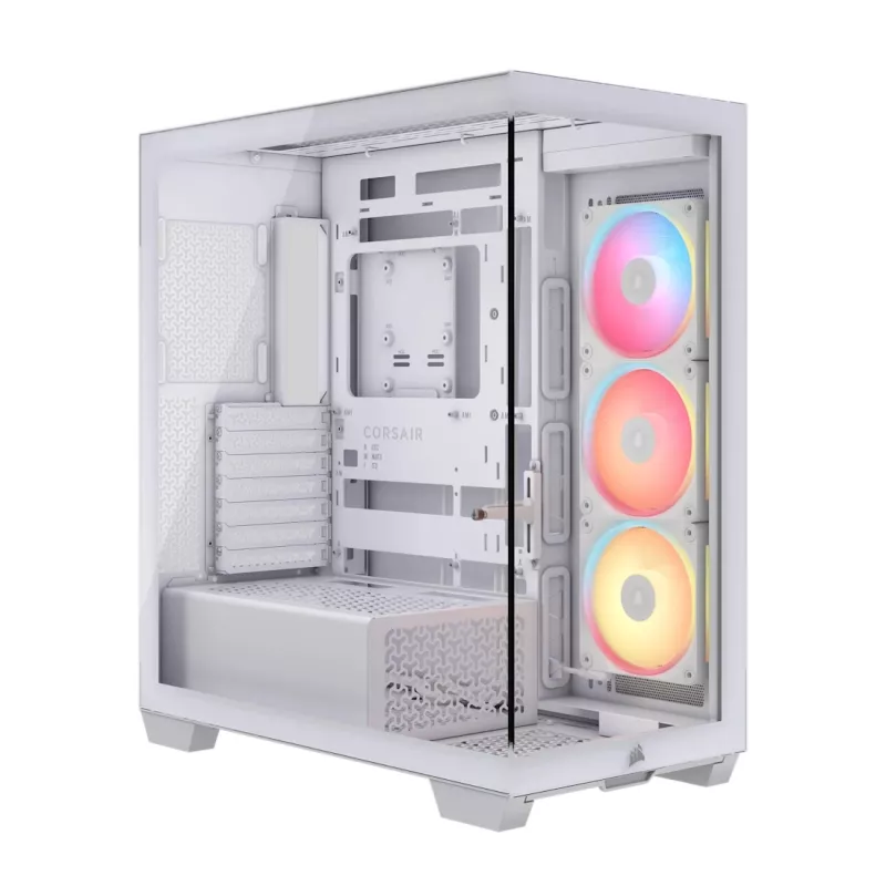 CORSAIR Midi Tower 3500x Lxr Link Tg White