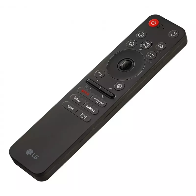 Tālvadības pults LG MR25GA — IR bezvadu televizora tālvadības pults ar balss atpazīšanu, peles režīmu, 174×41×14 mm, 77 g