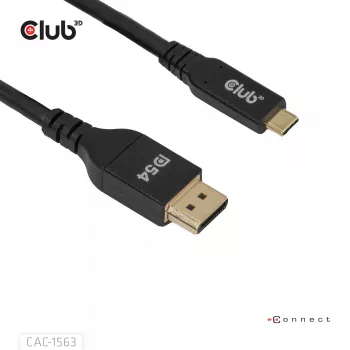 CLUB3D CAC-1563 video kabeļa adapteris 2 m USB Type-C DisplayPort melns