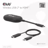 CLUB3D Wireless USB-C® uz HDMI™, 1920 x 1080 pikseļi, AV raidītājs un uztvērējs, vadu un bezvadu, melns, HDCP