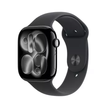 APPLE Watch Series 11 GPS 46mm Jet Black Aluminium Case ar Black Sport Band M/L