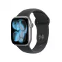 APPLE Watch S11 (2025) GPS 42mm Space Grey Aluminium Case ar Sport Siksniņu S/M - Melna