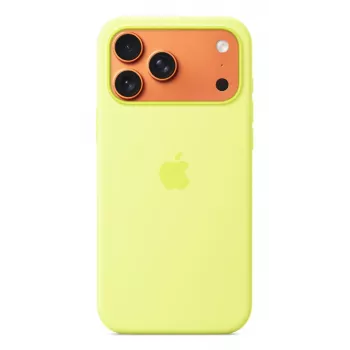 APPLE iPhone 17 Pro Max - Silikona maciņš ar MagSafe - neona dzeltenā krāsā