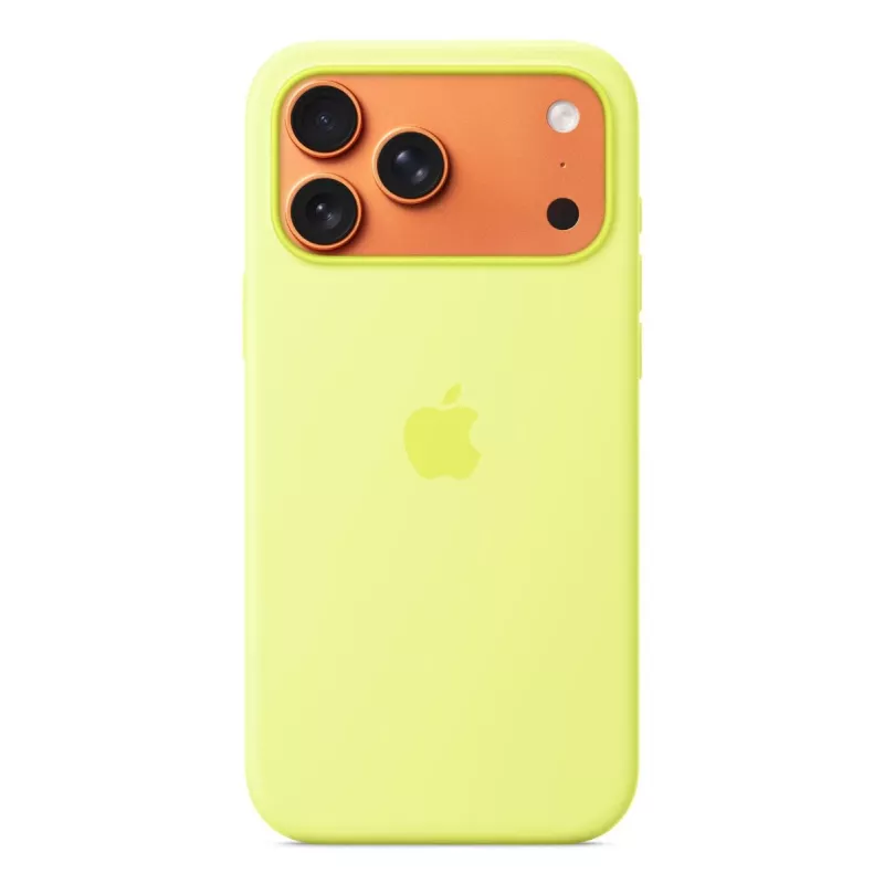 APPLE iPhone 17 Pro Max - Silikona maciņš ar MagSafe - neona dzeltenā krāsā