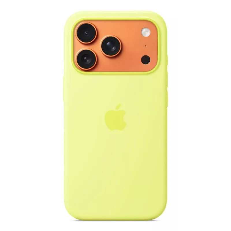 APPLE iPhone 17 Pro - Silikona maciņš ar MagSafe - Neon dzeltena