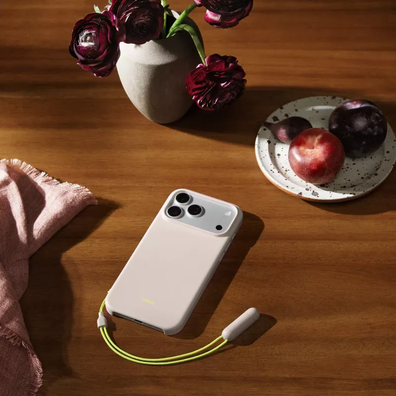 APPLE Beats iPhone 17 Pro Max - Korpusa vāciņš ar paliktņa funkciju, MagSafe un kameras vadību - Lime Stone