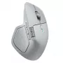 Logitech pele MX Master 4 — labā roka, lāzers 8000 DPI, RF bezvadu + Bluetooth, 8 pogas, pelēka