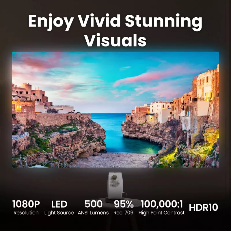BenQ GV32 500 ANSI lūmeni DLP 1080p (1920x1080) Balts