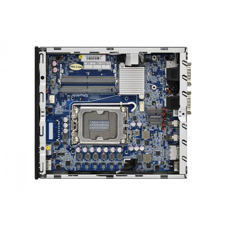 Shuttle Slim PC DH770, S1700, 2x HDMI, 2x DP, 2x 2.5G LAN, 2x COM, 8x USB, 1x 2.5 collu, 2x M.2, 24/7 nepārtraukta darbība, iekļauts VESA