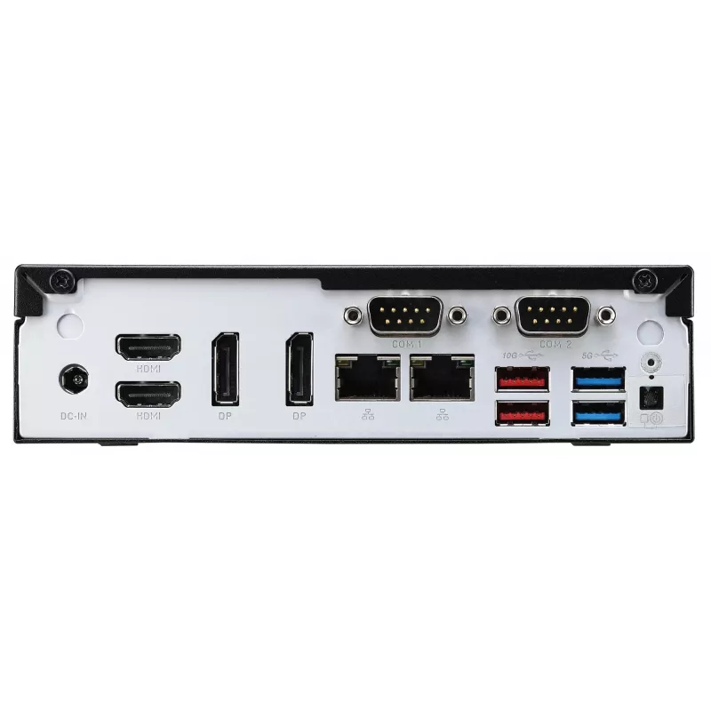 Shuttle Slim PC DH770, S1700, 2x HDMI, 2x DP, 2x 2.5G LAN, 2x COM, 8x USB, 1x 2.5 collu, 2x M.2, 24/7 nepārtraukta darbība, iekļauts VESA