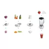 Bosch MCM3201B virtuves kombains 800 W 2,3 L Melns, caurspīdīgs