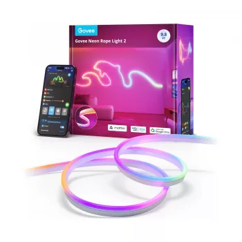 Govee Neon Rope Light 2 universāla lentes gaisma Wi-Fi/Bluetooth