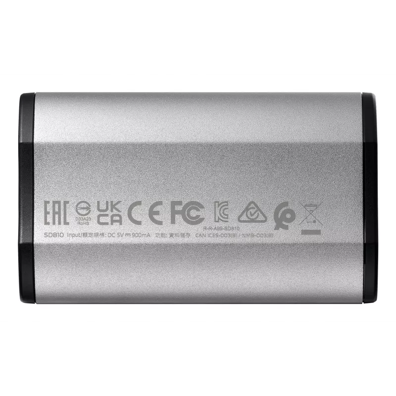 ADATA SD810 1 TB USB Type-C USB 3.2 Gen 2x2 Melna, Sudraba