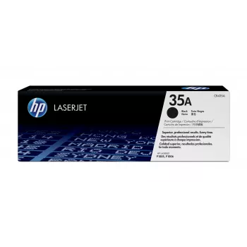 HP 35A Black Original LaserJet Toner Cartridge, 1500 lapas, Melns, 1 gab.