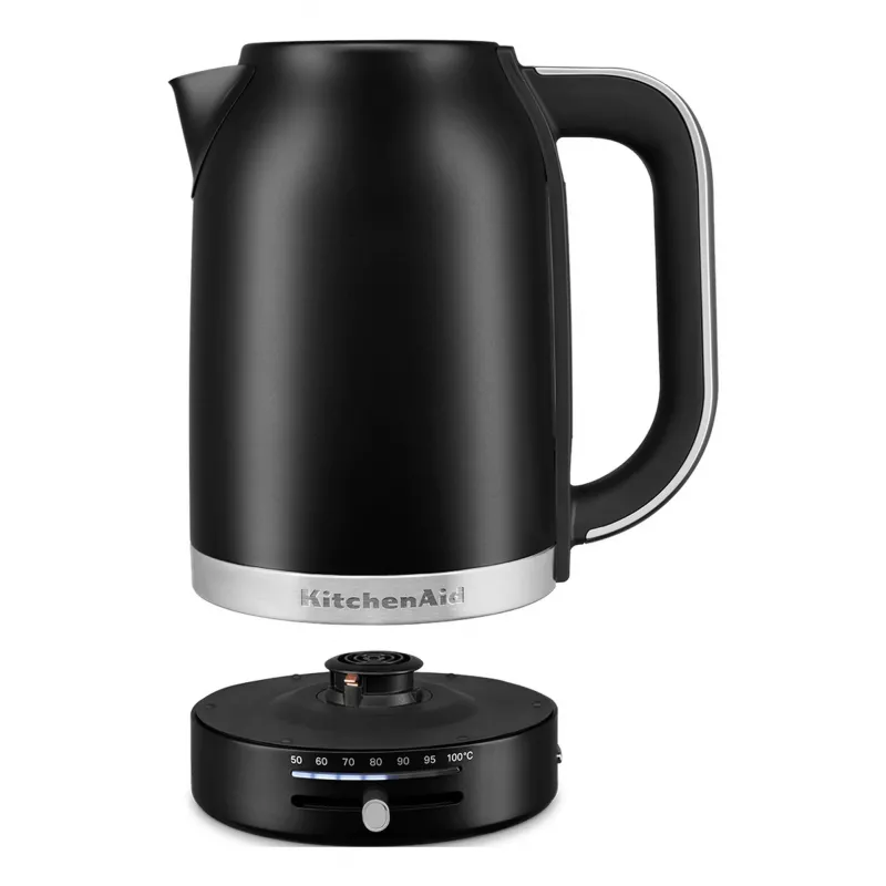 KitchenAid 5KEK1701EBM elektriskā tējkanna 1,7 l 2400 W melnā krāsā