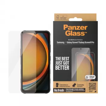PanzerGlass ® Ekrāna aizsargs Samsung Galaxy Xcover7 | Xcover6 Pro | Ultra-Wide Fit
