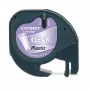 DYMO Branded LetraTag Plastmasas uzlīmes | 12 mm x 4 m rullis | Melna druka uz caurspīdīgām uzlīmēm | Daudzfunkcionālas pašlīmējošas uzlīmes LetraTag uzlīmju printeriem