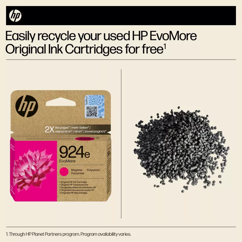 HP 924e EvoMore Magenta oriģinālā tintes kasetne