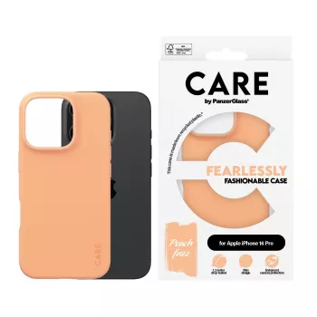 PanzerGlass CARE by moderns vāciņš Peachy iPhone 16 Pro caurspīdīgs vāciņš