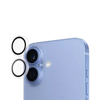 PanzerGlass® Hoops® Kameras lēcu aizsargs caurspīdīgs iPhone 16 | 16 Plus