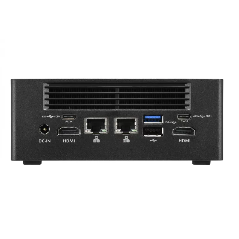 Shuttle Nano PC NT10H5, Intel Core Ultra 5 125H, Intel Arc grafika, 2xHDMI, 2xUSB 4.0 (DP), 2x2.5Gbit LAN, iekļauts VESA 24/7 pastāvīgai darbībai