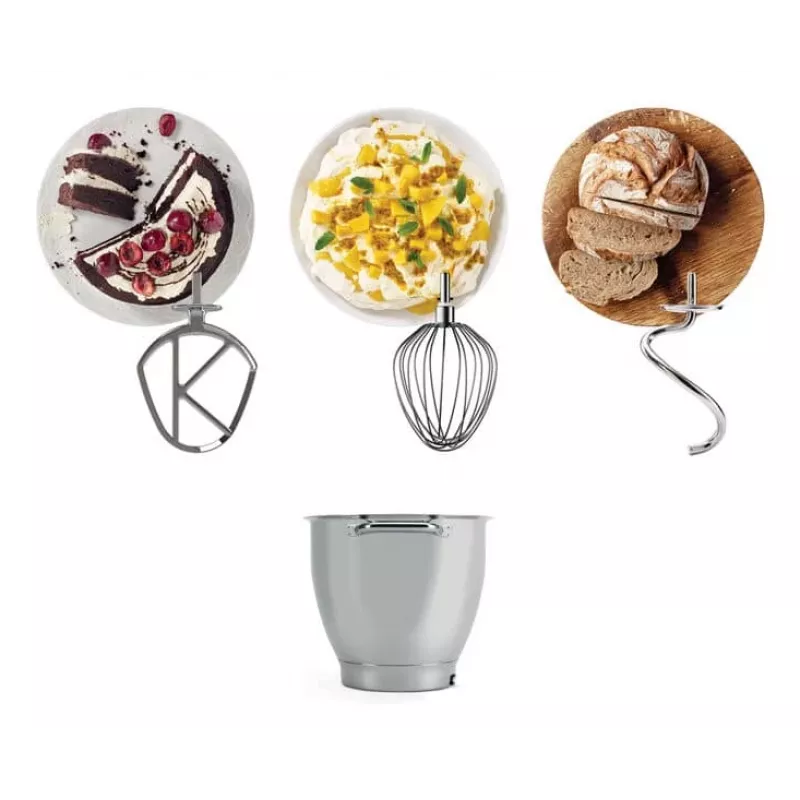 Kenwood Chef XL Pro virtuves kombains 1700 W 6,7 L Sudraba
