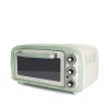 Ariete 979 Design 18 litru elektriskā cepeškrāsns, piemērota 30 cm picai, 1380 W, 3 gatavošanas pozīcijas, 60 minūšu taimeris, nerūsējošais tērauds, pasteļzaļa