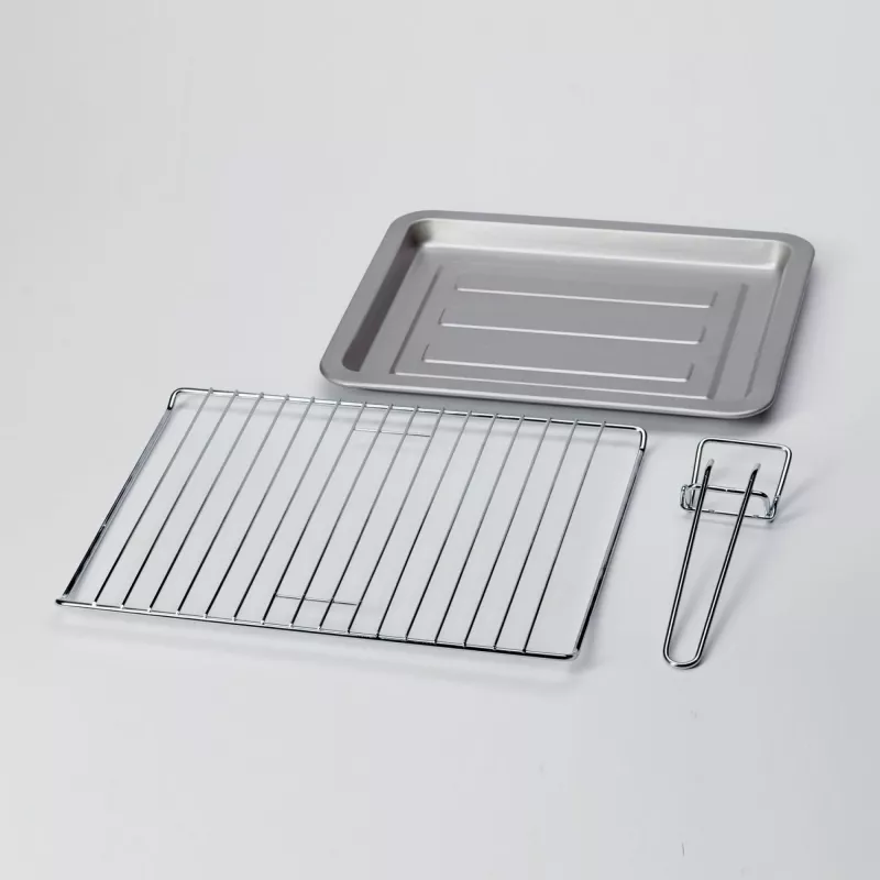 Ariete 979 Design 18 litru elektriskā cepeškrāsns, piemērota 30 cm picai, 1380 W, 3 gatavošanas pozīcijas, 60 minūšu taimeris, nerūsējošais tērauds, pasteļzaļa