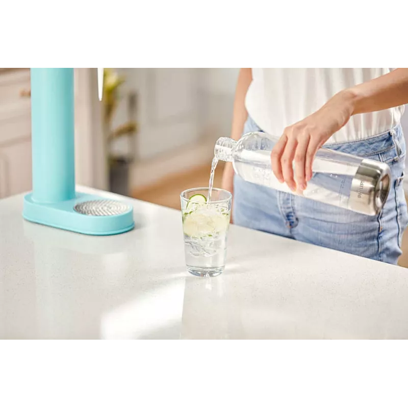 Philips ADD912/10 dzeramā pudele ikdienas lietošanai 1000 ml Polietilēntereftalāts (PET), Nerūsējošais tērauds Nerūsējošais tērauds, Caurspīdīgs