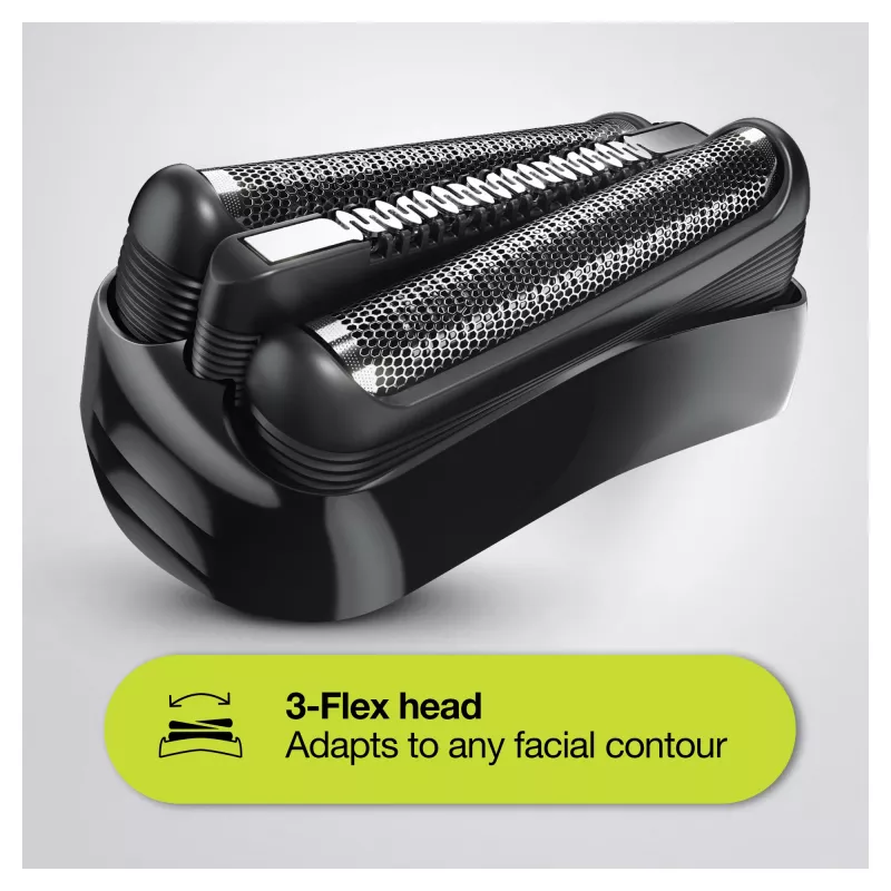 Braun Series 3 Shave&Style 300BT elektriskais skuveklis, skuveklis vīriešiem, melns/Volt zaļš