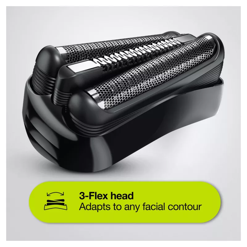Braun Series 3 Shave&Style 300BT elektriskais skuveklis, skuveklis vīriešiem, melns/Volt zaļš
