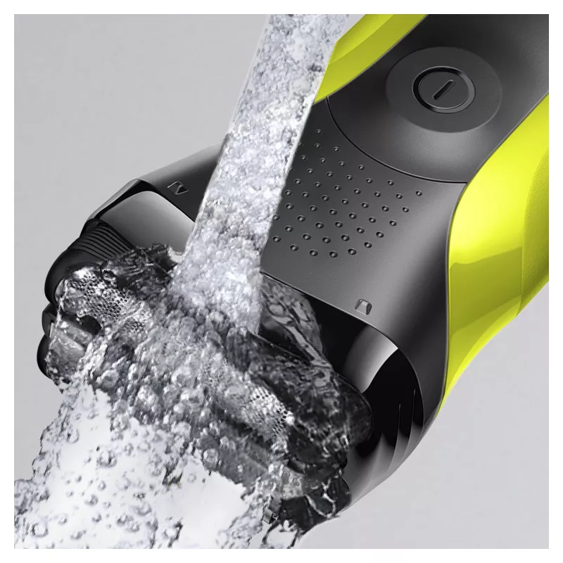 Braun Series 3 Shave&Style 300BT elektriskais skuveklis, skuveklis vīriešiem, melns/Volt zaļš