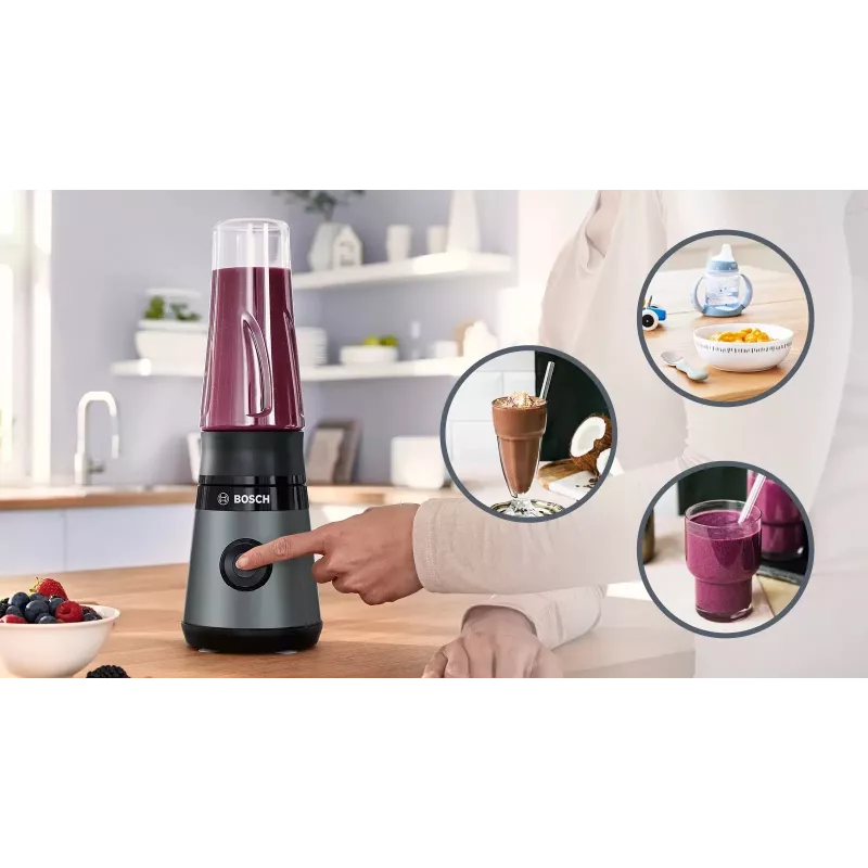 Bosch VitaPower MMB2111S blenderis 0,6 l galda blenderis 450 W sudraba