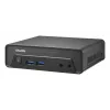 Shuttle Nano PC NE10N, Intel N 100, 1x HDMI, 1x DP, 6x USB, 1x LAN, bez ventilatora, 24/7 nepārtraukta darbība, iekļauts VESA