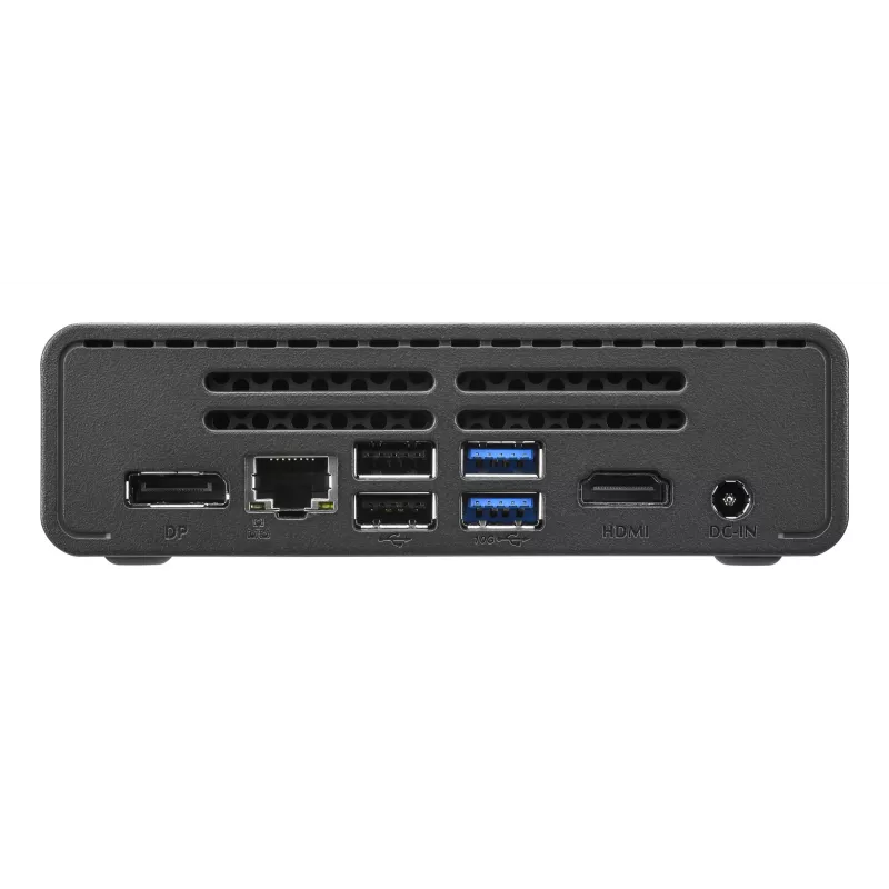 Shuttle Nano PC NE10N, Intel N 100, 1x HDMI, 1x DP, 6x USB, 1x LAN, bez ventilatora, 24/7 nepārtraukta darbība, iekļauts VESA