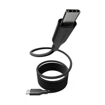 PanzerGlass empower™ by ® Magnetic 240W USB-C uz USB-C kabelis | USB 2.0 | 1,5M | Space Melns