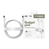 PanzerGlass empower™ by ® Racing 60W USB-C uz USB-C kabelis | USB 2.0 | 2 m | sudrabaini balts