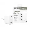 PanzerGlass empower™ by ® Turbo 70W Multiple Charger incl. 2 x USB-C + USB-A | EU Plug | Silver balta