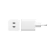 PanzerGlass empower™ by ® Turbo 45W Charger incl. 2 x USB-C | EU Plug | Silver balta