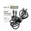 PanzerGlass empower™ by ® Racing 240W USB-C uz USB-C kabelis | USB 2.0 | 2M | Kosmosa melna