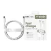 PanzerGlass empower™ by ® Racing 240W USB-C–USB-C kabelis | USB 2.0 | 1,2 m | sudrabbalts